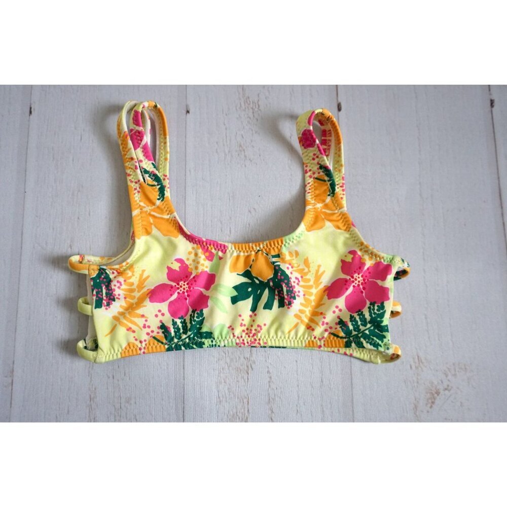 Zara Girls Tropical Print Bikini Top - Size 6-7